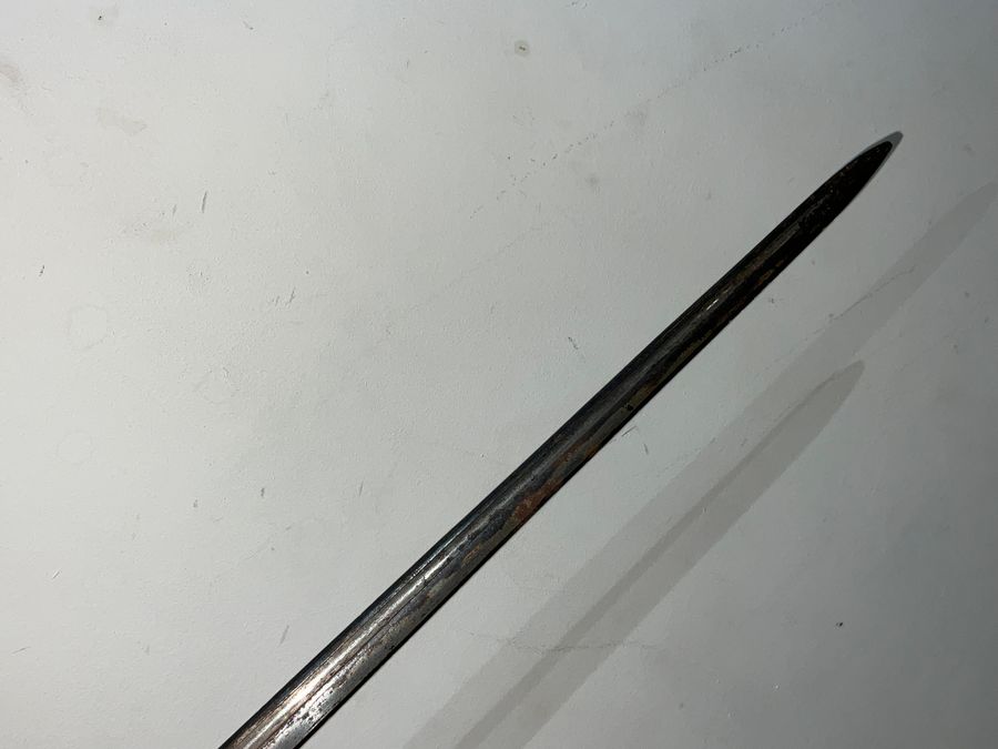 Antique FRENCH SWORD DOUBLE EDGED OPPOSING FULLERS