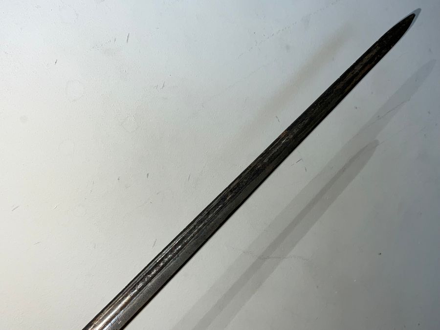 Antique FRENCH SWORD DOUBLE EDGED OPPOSING FULLERS