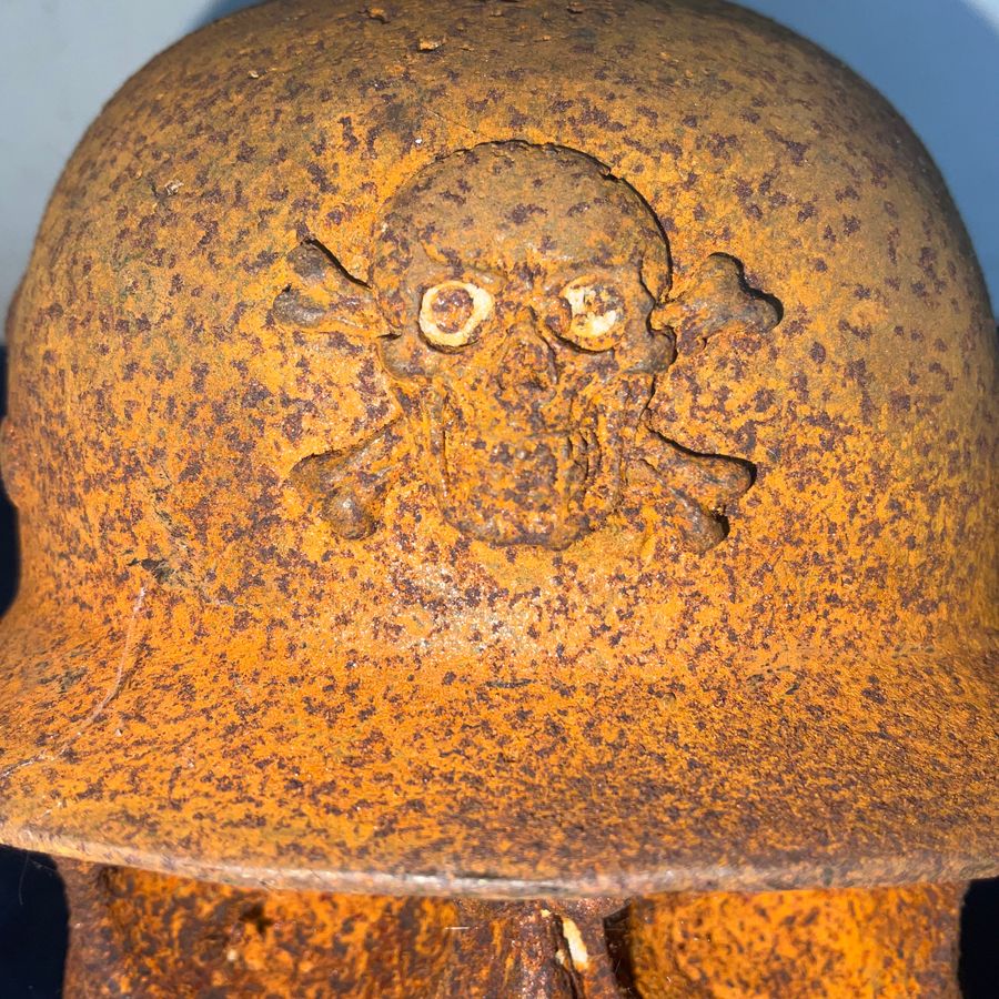 Antique 1WW GERMAN STORMTROOPERS IRON SKULL