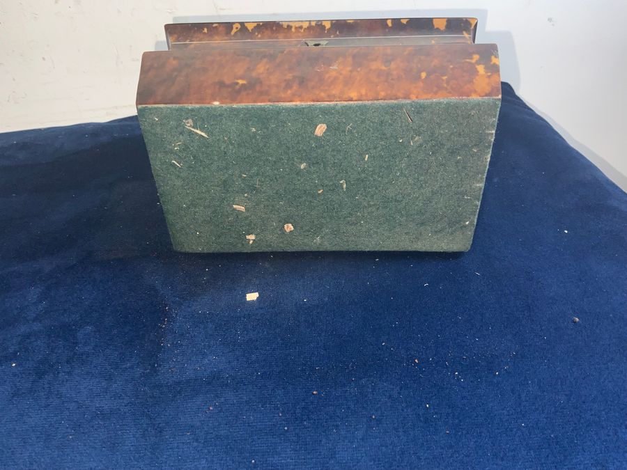 Antique TORTOISE SHELL GEORGIAN  TEA CADDY 