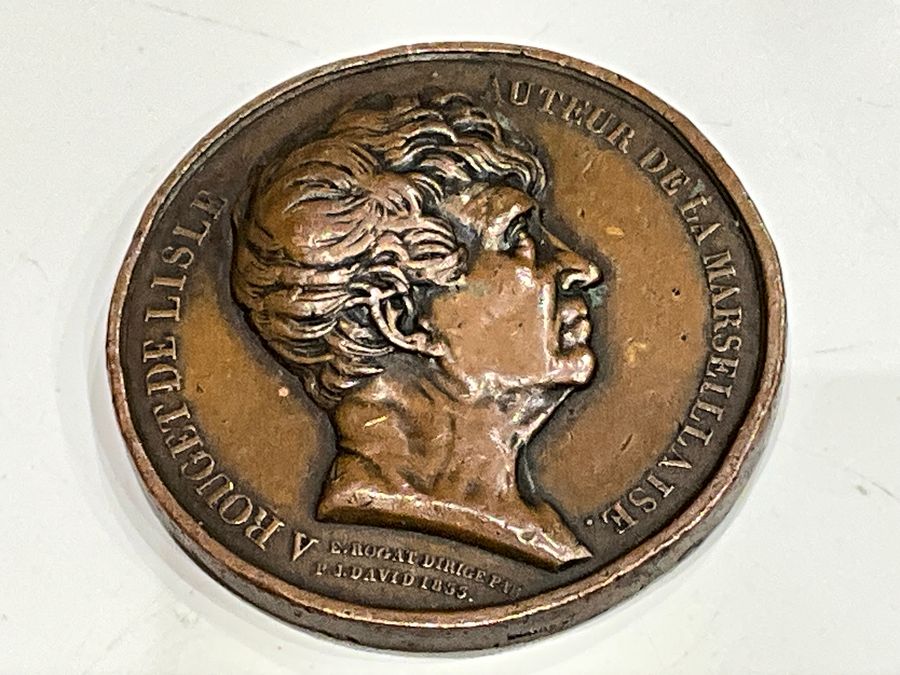 Antique FRENCH REVOLUTION MEDALLION TO A RENOWNED PARTICIPANT 