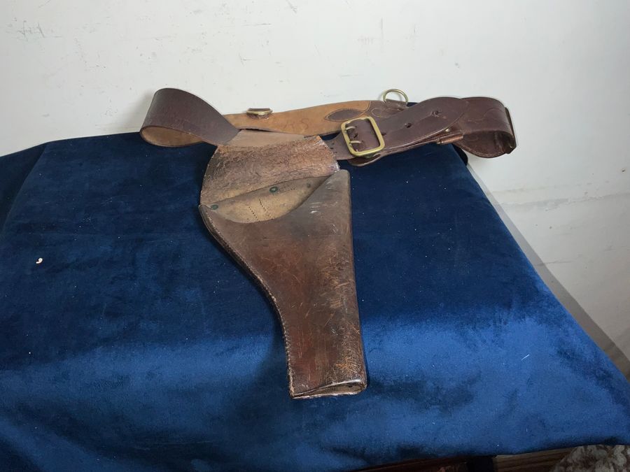 Sam brown with cut away holster British 1WW