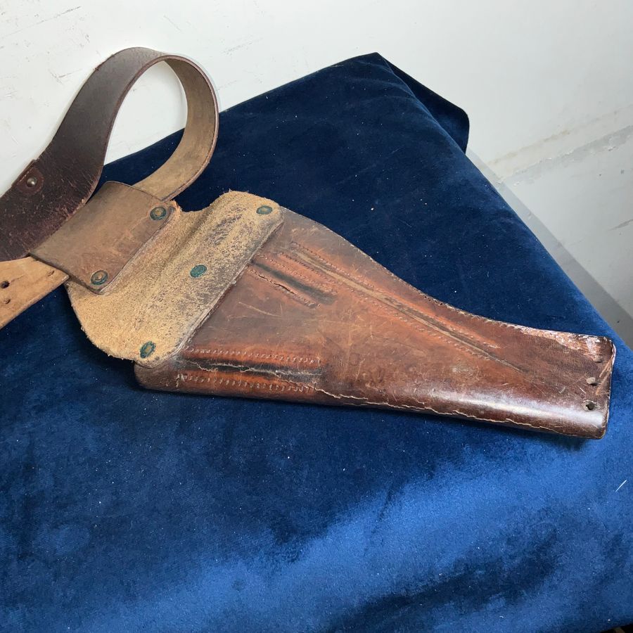 Antique Sam brown with cut away holster British 1WW 