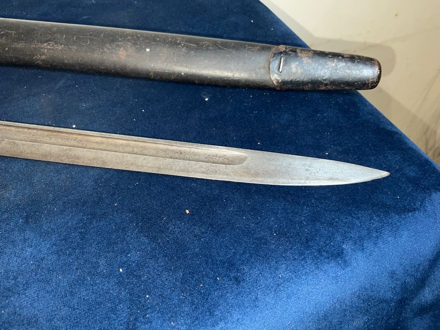 Antique BAYONET & SCABBARD 3rd BATTALION MONMOUTHSHIRE RIFLES