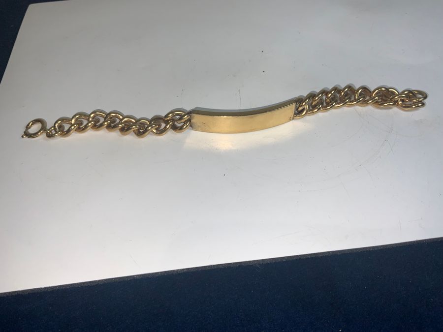 GOLD PLATED MANS BRACELET