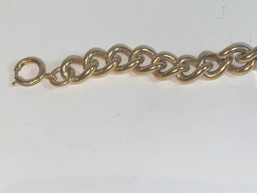 Antique GOLD PLATED MANS BRACELET 