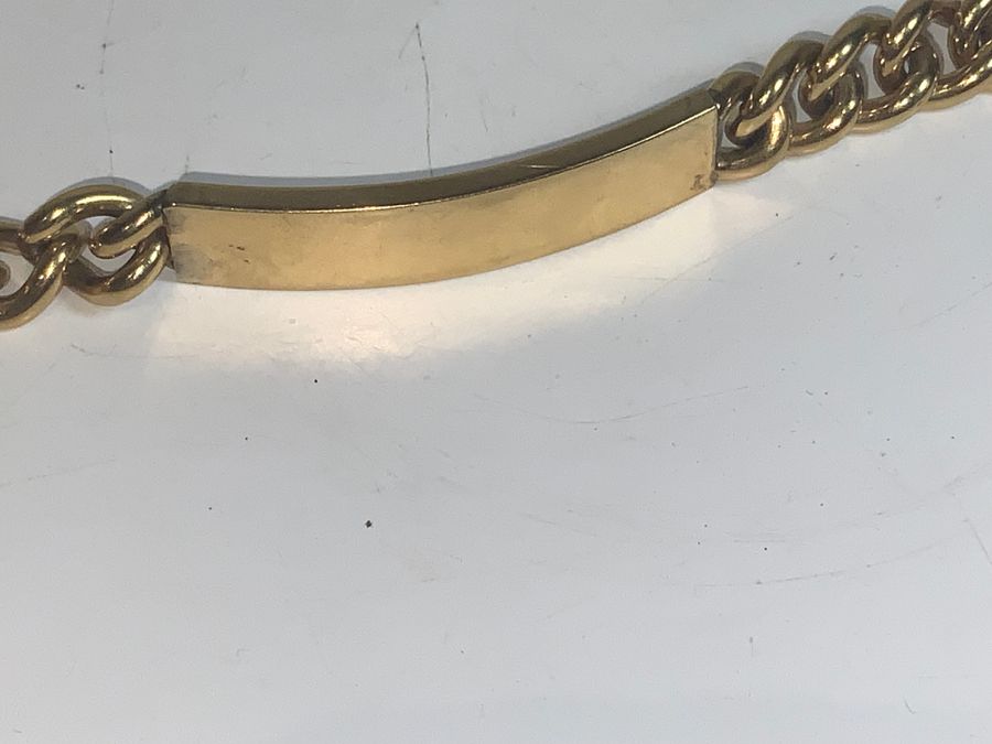 Antique GOLD PLATED MANS BRACELET 