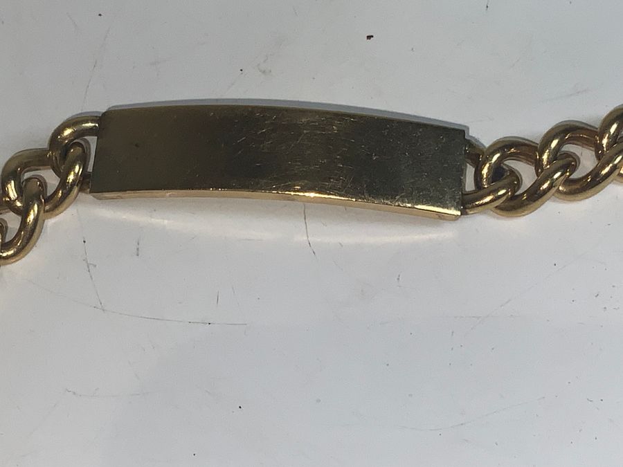 Antique GOLD PLATED MANS BRACELET 