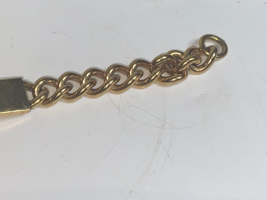 Antique GOLD PLATED MANS BRACELET 