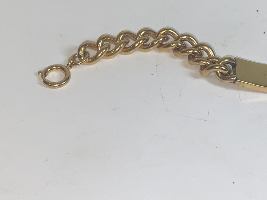 Antique GOLD PLATED MANS BRACELET 