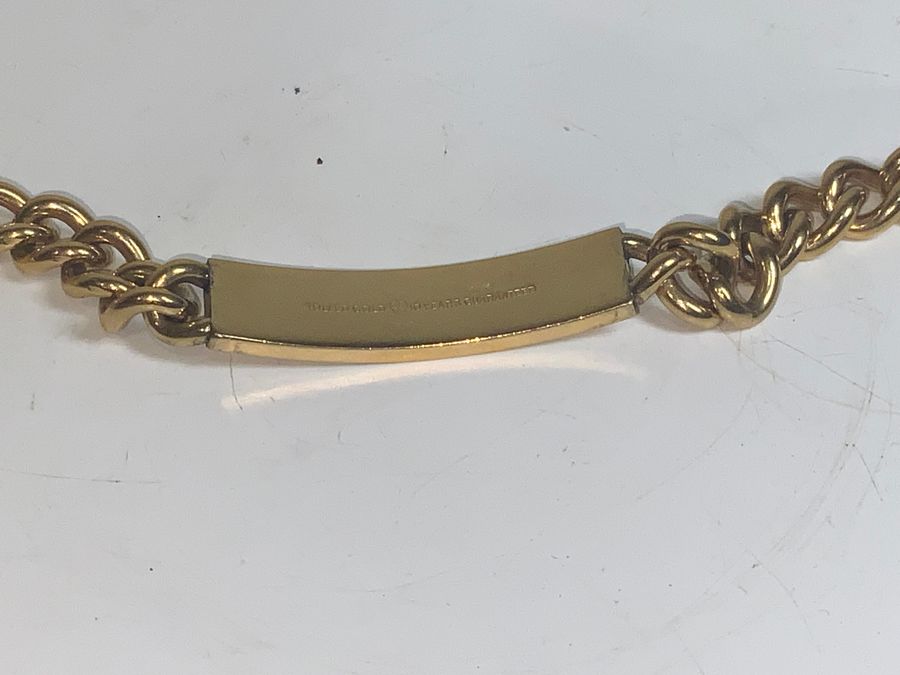 Antique GOLD PLATED MANS BRACELET 