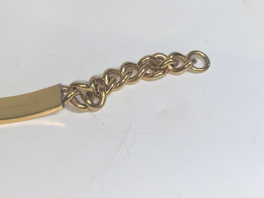 Antique GOLD PLATED MANS BRACELET 