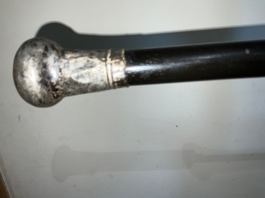 Antique EBONY,  GENTLEMAN’S WALKING STICK SWORD STICK