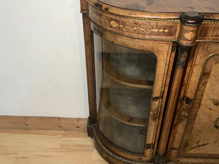 Antique CREDENZA BUR WALNUT