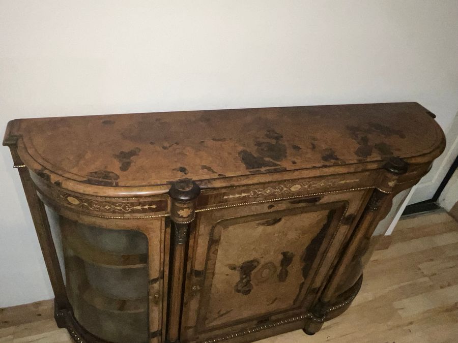 Antique CREDENZA BUR WALNUT