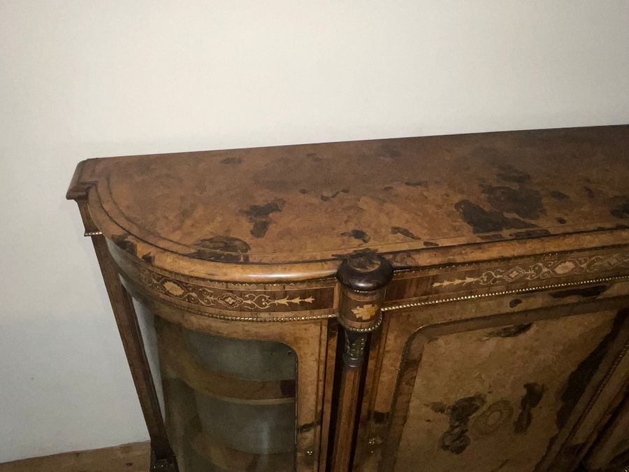 Antique CREDENZA BUR WALNUT