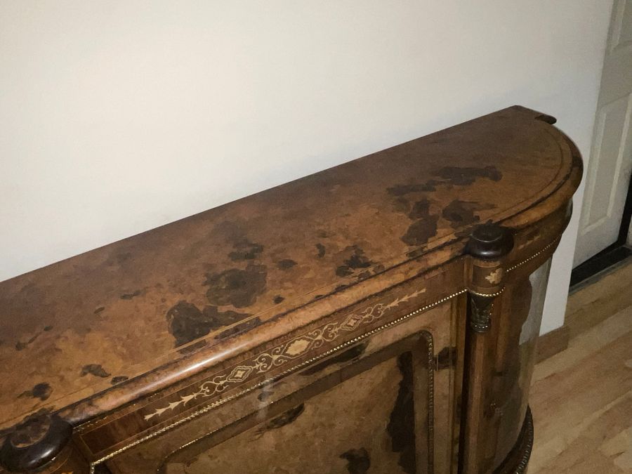 Antique CREDENZA BUR WALNUT