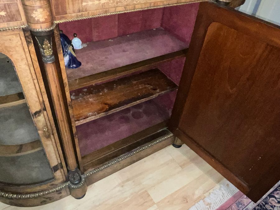 Antique CREDENZA BUR WALNUT