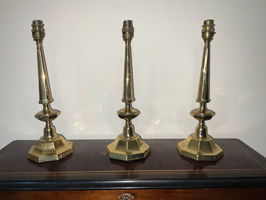 LAMP BASES BRASS IN THE GEORGIAN STYLE