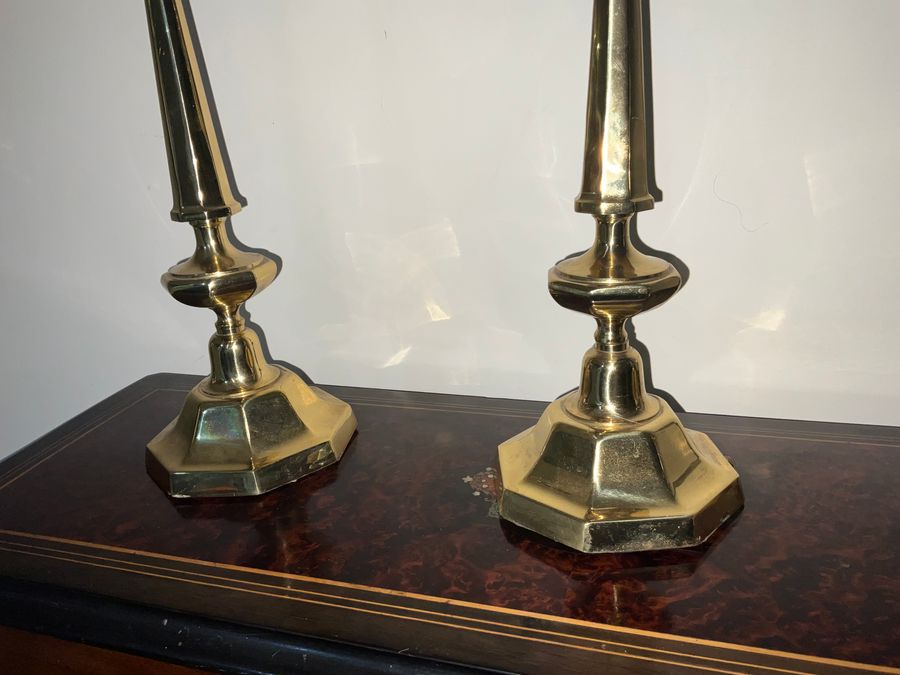 Antique LAMP BASES BRASS IN THE GEORGIAN STYLE