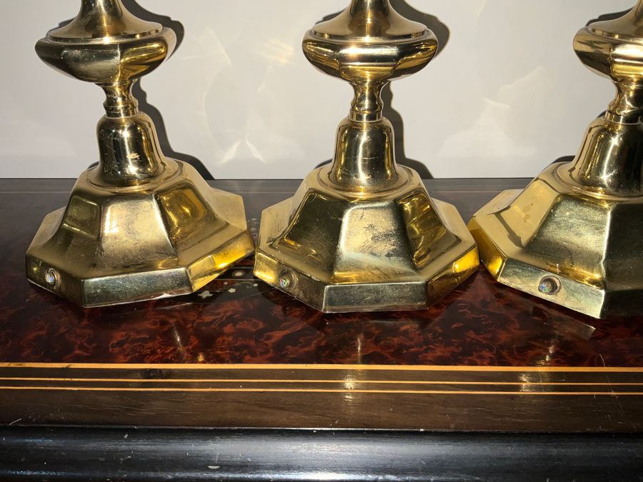 Antique LAMP BASES BRASS IN THE GEORGIAN STYLE