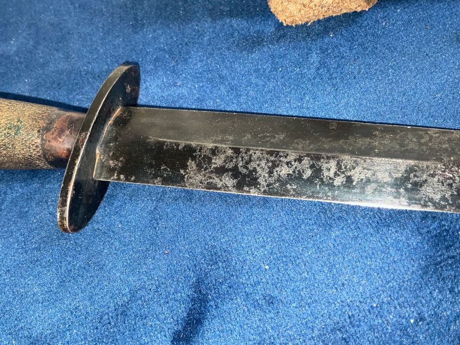 Antique COMMANDO 2nd PATERN FAIRBANKS DAGGER & SCABBARD 