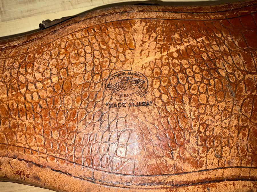 Antique Violin &  Alligator Skin Case & Violins Bow