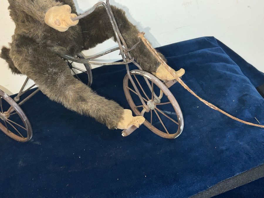 Antique STEIF MONKEY ON TRYCLE CHILDS TOY