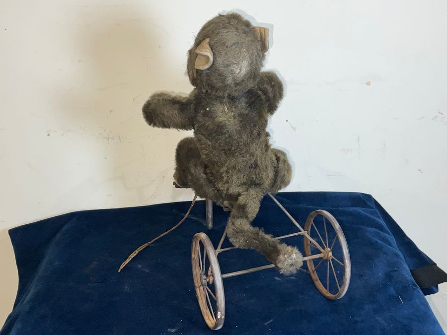 Antique STEIF MONKEY ON TRYCLE CHILDS TOY