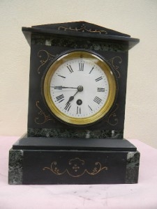 Victorian slate clock movement is mechanical 8 day and only time piece. Quality