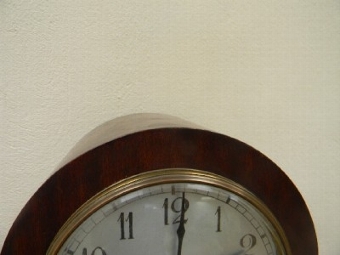 Antique Bracket clock Edwardian mahogany case German movement superb working condition.
