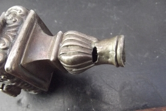 Antique Silver hall marked Victorian childs teething whistle