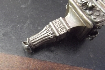 Antique Silver hall marked Victorian childs teething whistle