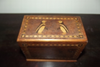 Tonbridge ware inlaid card box