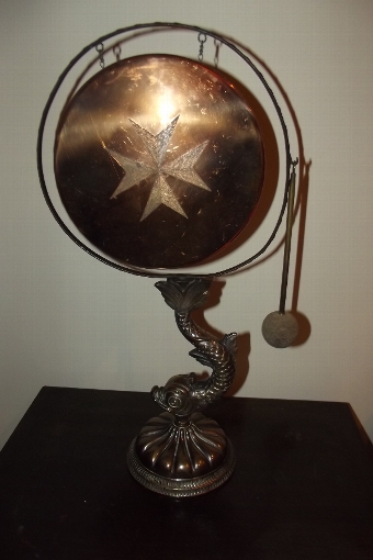 Dinner gong brass Victorian