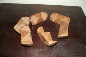 Victorian 6 piece woodenn puzzel