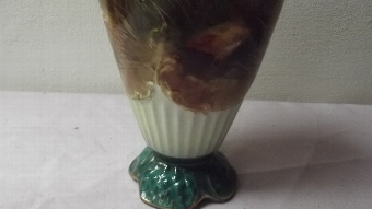 Antique Vase Victorian Hand painted signed by artist