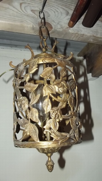 Hall hanging bronze gilt lamp Lantern