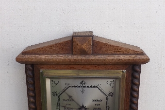 Antique Barometer wall hung mahogany cased anoroid Edwardian . B31