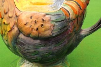 Antique TeaPot in shape of Cockerel nice style lovely colours perfect condition. B27