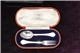 Silver Childs boxed Christening set Scottish hallmarks quality items. B33