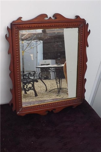 Mirror Georgian Mahogany framed bevelled edge