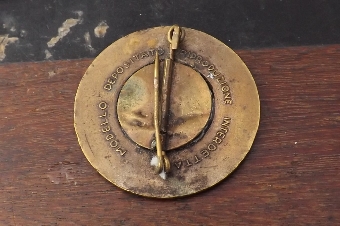 Antique Italian medal Musolini  rare item. B35