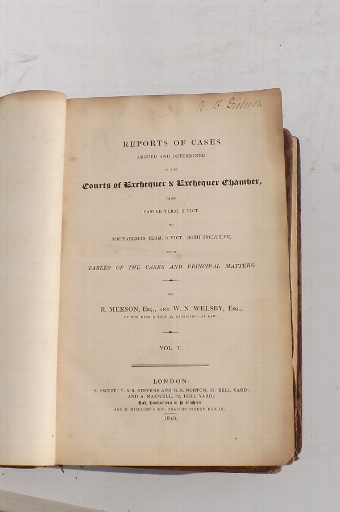 Antique Law books rare 1st editions, leather bound circa 1830-40