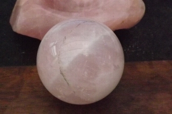 Antique Marble ball & holder early Chinese. B29