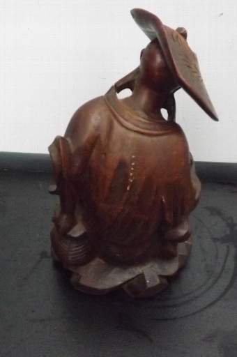 Antique Old wise man carving early Chinese. B29