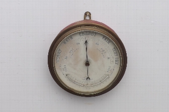 Antique Barometer/thermometer wall hanging Anoroid Victorian 