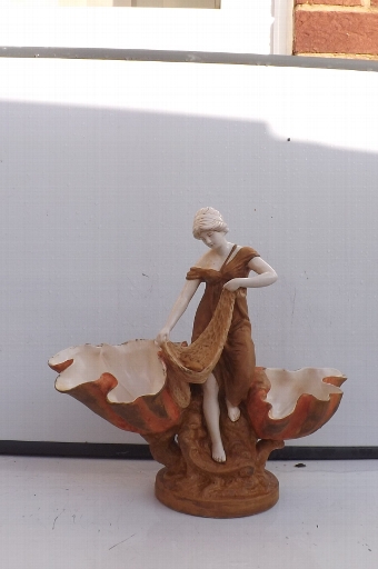 Porcelain Fisher woman Centre Piece