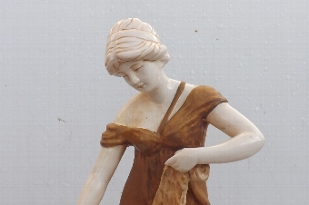 Antique Porcelain Fisher woman Centre Piece