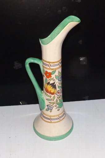 Antique Charlotte Rhead Vase, rare design & pattern Large in size